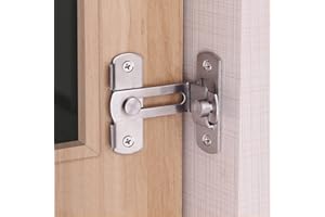 WANLIAN Zasuwa do drzwi zginana pod kątem 90 stopni na rygiel, ze śrubami, odpowiednia do okien i drzwi