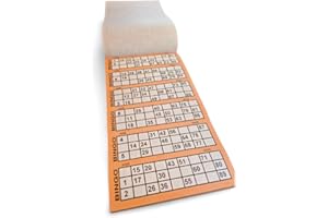 JKG BINGO PAD 100 TICKET SHEETS - 600 Games Jumbo Bingo Game Books | Big Number Perforated & Numbered Bingo Raffle Arcade | Adult Activity Books For Bingo Dabbers | Stationary School Art Supplies