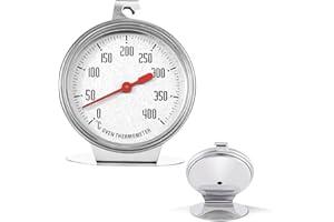 SZTQQING Termometro da Forno,Termometro da Forno in Acciaio Inox con Ampio Campo di Misura 0°C - 400°C,Ideale per Cottura al Forno, Grigliate e Pasticceria, Adatto per forni elettrici, a gas e a legna.