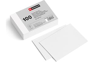 Miquelrius - Flashcards, 100 gladde notitiekaarten, flashkaarten, formaat 65 x 95 mm, offsetkarton, 200 g/m²