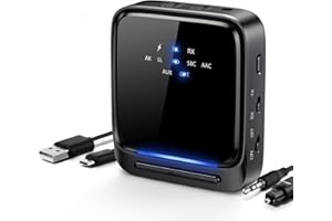 ELECTRIC GIANT Trasmettitore Ricevitore Bluetooth 5.0, Adattatore Wireless Bassa Latenza per Cuffie Altoparlanti TV PC Tablet MP3 iPhone 11 PRO XS Max XR x 8 iPad Samsung S20 s10 s9 Huawei Mate P20 P30 PRO