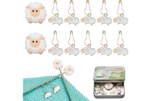 NBEADS 12 Stck. Maschenmarkierer Sets, Einschließlich 10 Stück Schafe Masche Marker 2 Stück Schaf-Stricknadel Stopper Strickwerkzeug-Sets für Handgefertigte DIY Kunstwerke