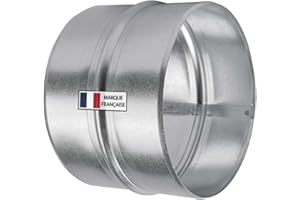 AIROPE-AS- 150 MM,Raccord, Réducteur de Conduit, Connecteur,Acier Galvanisé, Résistant Corrosion, Pour Ventilation, Chauffage, Drainage, Évacuation, Climatisation, Performances Durables