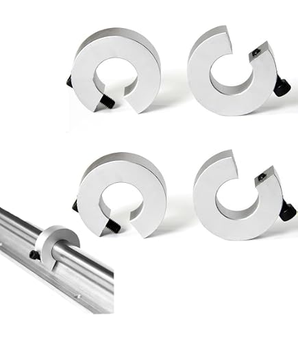 4 Bagues De Réglage 20mm Alésage - Collier Butée Arbre En Aluminium - Pour Brouette, Machines CNC