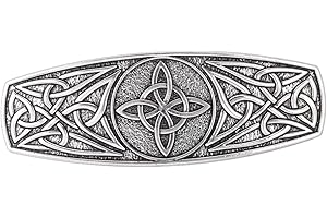 KKJOY Metalowa spinka do włosów z celtyckim węzłem, vintage, ręcznie wykonana, akcesoria ślubne, dla kobiet, dziewcząt, węzeł czarownic z 4 końcówkami