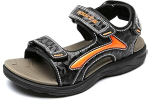 HSNA Kinder Sandalen Peeptoe Bequem Strandschuhe Jungen Sport Outdoor Sommerschuhe Gr 25-38