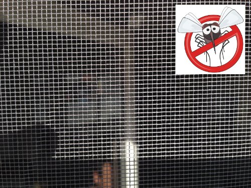 1,5m² INSEKTENSCHUTZNETZ Moskitonetz Fliegennetz Netzabdeckung (Meterware) (Weiß, 150cm Breite) - 3