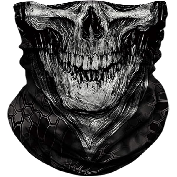Outdoor Face Protection Rothco Skull Print Neck Gaiter - Multi-Use