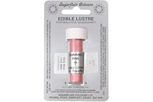 SUGARFLAIR COLOURS Sugarflair SHIMMER PINK Edible Lustre Dust Powder - Cake decorating shimmer