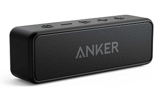 Anker Soundcore 2 bärbar Bluetooth-högtalare med 12 W stereoljud, BassUp, IPX7 vattentät, 24-timmars speltid, trådlös stereop