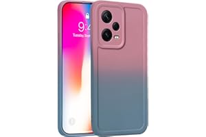 YUXING Funda Silicona para Xiaomi Redmi Note 12 Pro Plus 5G / 12 Pro+ 5G, Diseño Degradado Carcasa Suave Antichoque Bumper Case Cover con Protección de la Cámara (Rosa)