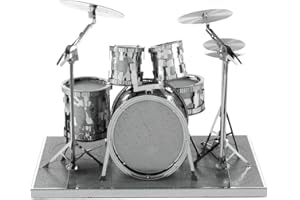 Metal Earth - 5061076 - Maquette 3D - Musique - Set De Batterie - 8,2 x 5,5 x 5,2 cm - 2 pièces