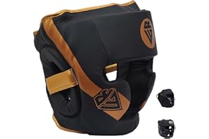 ‎REWON GEAR Rewon Gear Profi Box Kopfschutz – Verstellbarer Boxhelm für Kampfsport, Kickboxen, Boxen, MMA Muay Thai Training – Atmungsaktiv & Optimaler Schutz für Erwachsene und Jugendliche