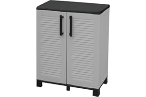 VIGOR-BLINKY ARMADIO IN RESINA ANTIURTO TERRY 68x37x85H 2 ANTE 2 RIPIANI JOKER 68SL ESTERNO