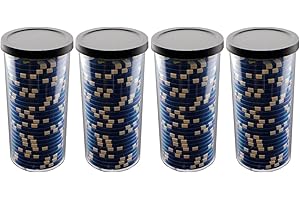 Versa Games 25pc Poker Chip Storage Tube - 4 Piece Set by Versa Games