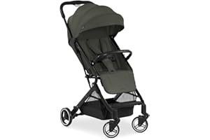 hauck Passeggino Da Viaggio Travel N Care Per Bambini Dalla Nascita a 22kg - Buggy Reclinabile, Ultraleggero 6,9kg - Si Piega Con Una Mano, UPF50+, Ruote EVA, Cesto Fino a 3kg - Verde oliva