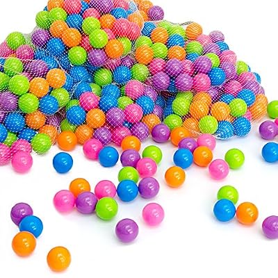 Eyepower LittleTom 50 x Balles 5,5 cm colorées de piscine balles de jeux couleur pastel