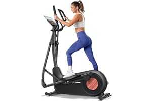 MERACH Long Stride Cross Trainer, Elliptical Machine for Home Use, Ultra-Quiet Magnetic Resistance System, Elliptical Trainer, 18.5Inch Stride, Auto Resistance, 400 lbs Weight Capacity