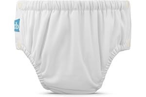 ‎CHARLIE BANANA Charlie Banana wiederverwendbare Schwimmwindel – White - L (10–16 kgs)