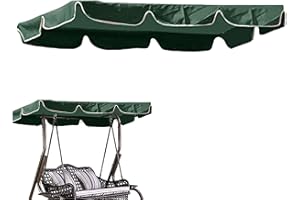 SALYEELULY Toldo de Reemplazo Universals | Techo Solar para Balancín Toldo Fundas para Balancines | Toldo De Repuesto para Columpios De Jardín 190x132cm