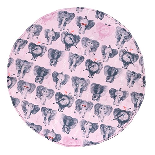 Circular Baby play mat Children play mat Playmat Activity Gym Diameter 160 cm with carrying case SLEEPAA Pink Eli