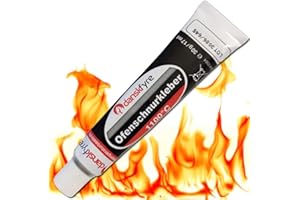 Danskfyre Pegamento ignífugo para chimenea – ladrillo refractario y junta de mortero resistente al calor hasta 1000 grados – pegamento para cable de horno Fermit HT 1100