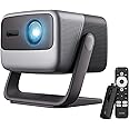JMGO N1 Pro Triple Color Laser Gimbal Projector, 1,500 ANSI Lumens, 1080P Resolution, 1,600:1 Contrast Ratio, Android TV 11, Home Theater