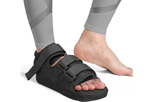 TAIRIBOUSY Post Op Recovery Scarpa da passeggio medica regolabile avampiede scarpa guarigione fuori carico per post-chirurgia o supporto operativo, piede rotto, alluce alluce rotta piatto (L)