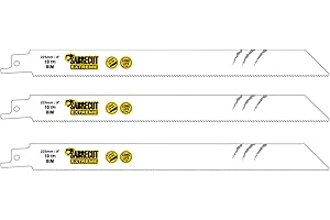 3 x SabreCut SCRS1122HF_3 225 mm 10 TPI S1122HF szybkie cięcie drewna i metalu tłokowe brzeszczoty do piły szablastej do Bosch Dewalt Makita i wielu innych