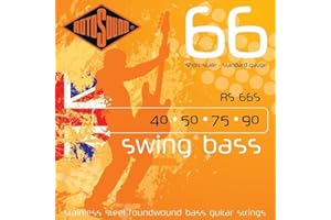 Cuerdas Rotosound para Bajo Eléctrico SWING 66 STAINLESS SETS 4-cuerdas RS66S SHORT SCALE Stainless SHORT Scale 40-90
