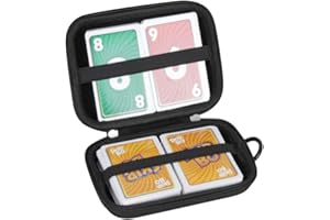 Hermitshell Mallette de transport rigide pour jeu de cartes Skip BO - Cartes non incluses