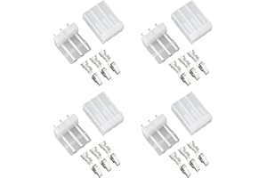 Be In Your Mind Lot de 20 Connecteurs PCB 3 Broches 3,96 Mm Mâles Et Femelles Compatible avec Molex 5239