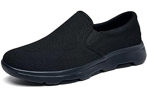 TIOSEBON Men's Slip On Loafers Comfortable Lightweight Walking Driving Shoes Sneakers