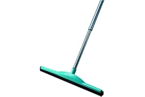 Leifheit Classic Scopa lavapavimenti con doppia gomma, Tergipavimento con manico telescopico, Tira acqua pavimenti extra-large per massimo risultato