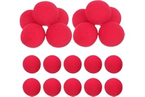 QEDBOJE 20 Stück Magic Schaumstoffbälle, Schwammbälle, Klein Weiche, Zaubertricks (4.5cm, Rote)