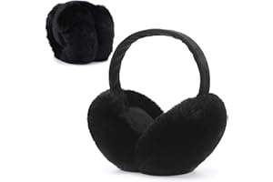 Clarmonde Lussuosi paraorecchie invernali in finta pelliccia, eleganti e accoglienti, pieghevoli, per donne e ragazze, perfetti per avventure all'aria aperta