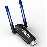Chiavetta Wifi per PC Fisso 1300Mbps, Ortiny Antenna 5dBi Dual Band 5GHz/867Mbps + 2.4GHz/400Mbps, USB 3.0 Dongle 2x5dBi Supp