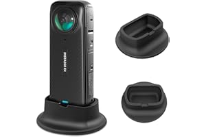 REYGEAK Base de soporte de cámara para Insta360 X4, soporte de escritorio antideslizante de silicona, adaptador de soporte estabilizador para accesorios de cámara de acción Insta 360 X4