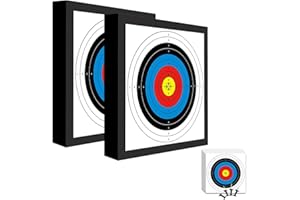 Fiita 1/2 Pack tir à l'arc cible EVA mousse cibles pour la pratique de tir arrière-cour avec flèche tirateur arrière-cour tir ciblage, 20 '' durable arc et flèche pratique cible bloc avec papier cible