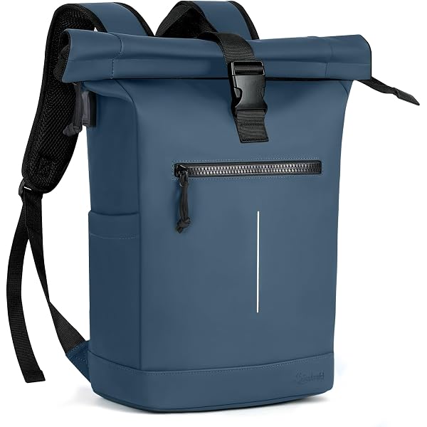 Mochila Para Portátil DE LAMASSU Cassius - Impermeable, Para 12-16 Pulgadas, Diseño Rolltop, Unisex