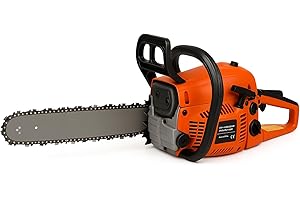 SVE Motosierra de Gasolina 52cc con Hoja de 50 cm – Arranque Rápido, Baja Vibración, Cadena de Alto Rendimiento, Ideal para Tala, Poda y Corte de Madera