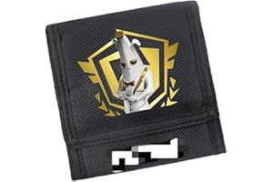 POONGNEE Cartoon Slim Canvas Tri-Fold Wallets with Card Slots Holder and ID Window for Teen Boys Girls Kids Wallet Purse Gift, Multicolor, Style 1