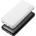 【2-Pack】Miady 10000mAh Power Bank Portable Charger, Type C Input/Output & 2.4A Dual USB Fast Charging External Battery Pack C