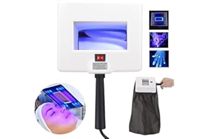 HKJPLVF Woods Lamp Analizador de piel, analizador de aumento profesional Detector de piel Prueba de belleza Cuidado facial SPA Máquina de salón en casa, se puede probar fácilmente en casa