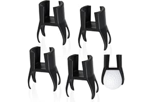 Aimfact 4 Pcs 4-Claw Golf Ball Retriever, Putter Claw Golf Ball Pick Up Tool Balls Picker Put On Improved 4 Pen Grips Professional Golf Catcher Grabber Back Saver for Easy Ball Retrieval Top Gripper