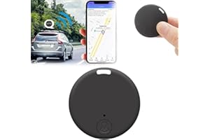 FIGSKEY Oveallgo Extra Mini Magnetic GPS Tracker, 2024 New Oveallgo Mini Portable Magnetic GPS Tracker, Oveallgo GPS Tracker, GPS Tracker tag for Kids, car, Luggage, Elderly, Pets (Black)