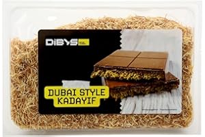 DIBYS Kataifi Pastry Shredded 200g - Perfect for Dubai Chocolate, Kunafa or Baklava - Pre-Toasted Kadayif Ready to Use - Crispy Texture Kataifi - Ideal Addition to Desserts