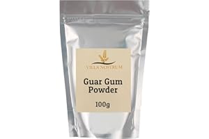Guar Gum Powder 100g by Villa Nostrum - Food Grade Fine Powder, Natural Thickener & Stabilizer for Baking, Cooking, Vegan