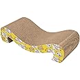 Dog Trust Scratcher Pad Scratching Post:Smartbean Cat Scratch Pad,Cat Scratching Post with Durable&High Density Cardboard, Indoor Toy for Cat, Double-Sided Design for Double Life