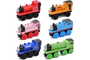 URACON Thomas Giocattolo per Bambini Thomas Magnetici Trenino Locomotive die Cast Giocattolo Decorazione Della Torta Regalo Compleanno Giocattolo educativo 6pcs